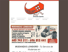 Tablet Screenshot of mudanzas-londono.com